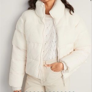 Old Navy Sherpa Puffer Jacket